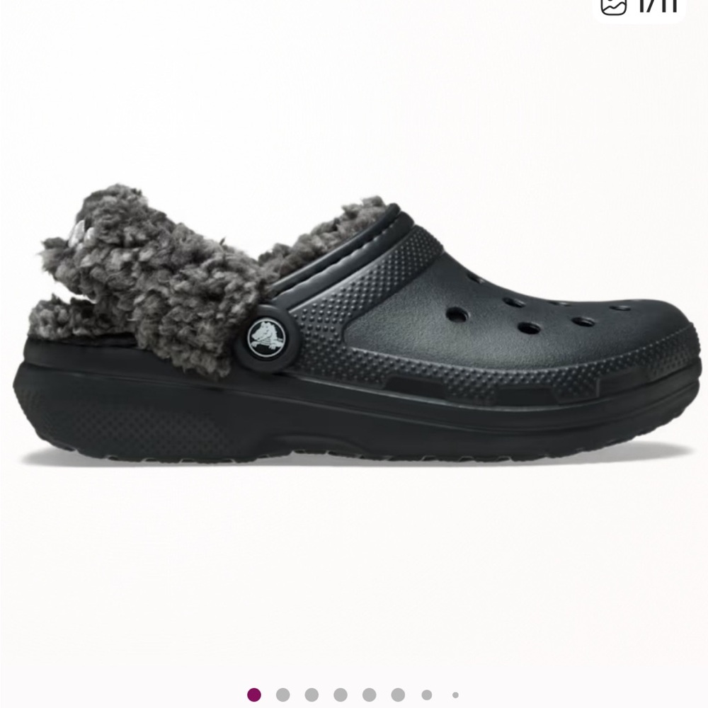NEW Crocs Classic Fleece Lined Clog Clogs Mens 5 7 8 9 & 10 Black